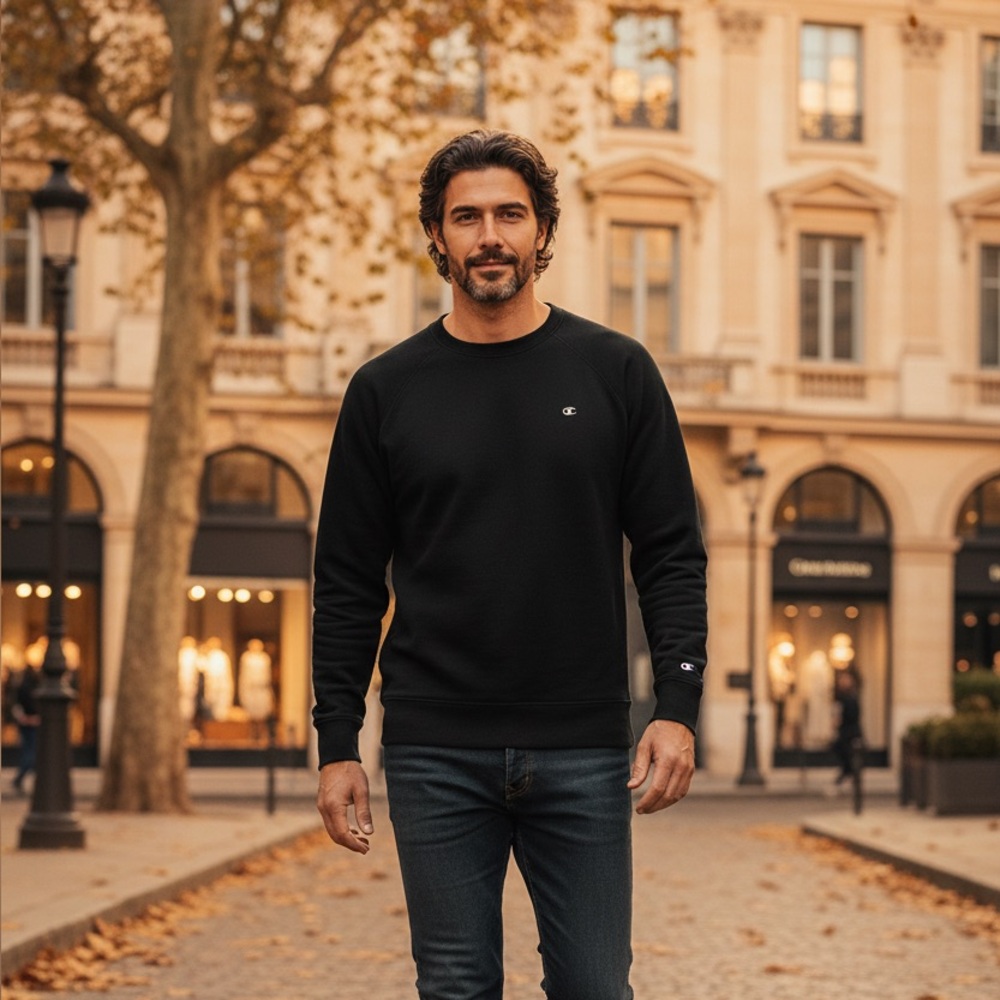 Champion Navy blue sweatshirt size large unisex